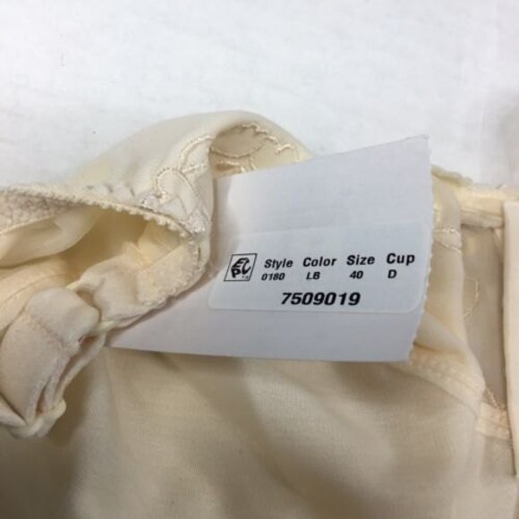 Bali Women's Flower Underwire Bra DF 0180 size 40D - Picture 6 of 11